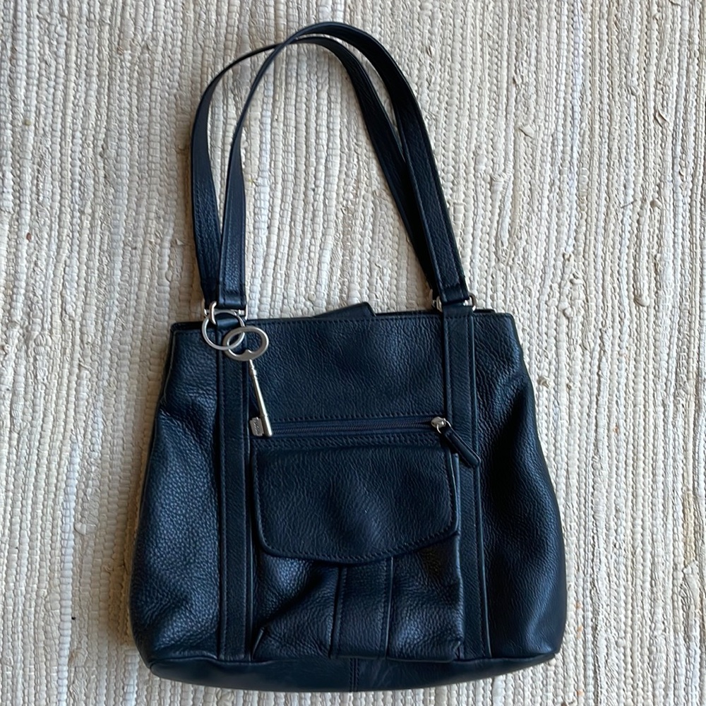 Vintage Fossil shoulder bag with built in wallet/organizer